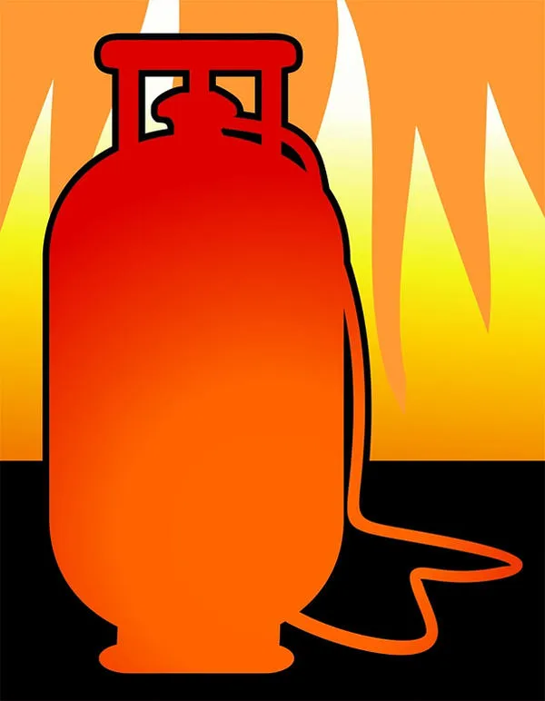 Если металлический газовый баллон попал в зону пожара или зону резкого скачка температуры, он угрожает жизни и здоровью хозяина, а также может принести большой ущерб дому