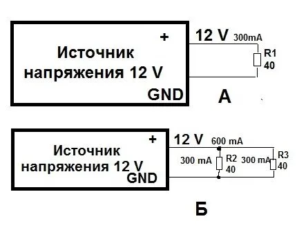 Схема резистора
