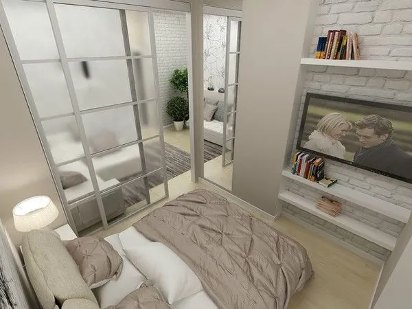 Пример расположения предметов мебели в небольшой квартире