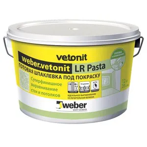 Шпаклевка weber.vetonit LR Pasta на полимерной основе, готовая, финишная