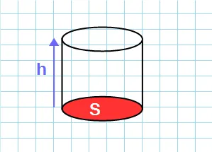 фигура с S основания и h