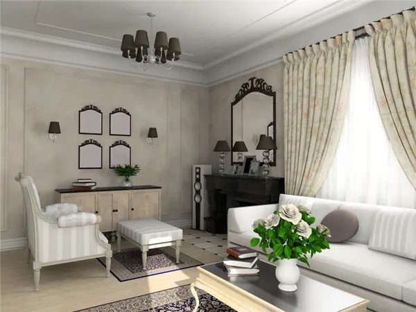 Дизайн гостиной с белым диваном