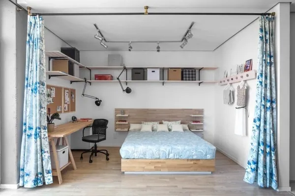 Как отделить кровать в однокомнатной квартире