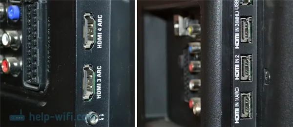 HDMI вход на телевизоре для подключения к компьютеру