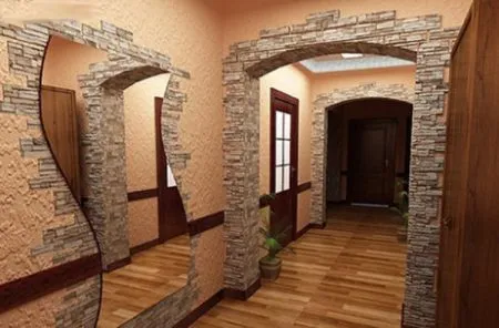 Пример отделки арки в квартире