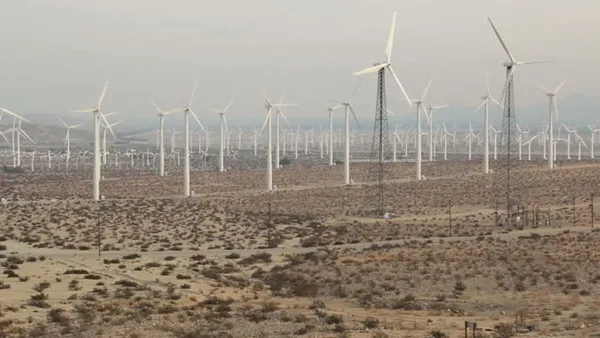 ветростанция в Калифорнии San Gorgonio Pass