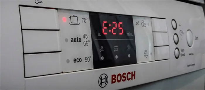 Управление посудомоечной машиной Bosch