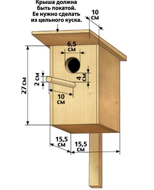 Размеры для скворечника