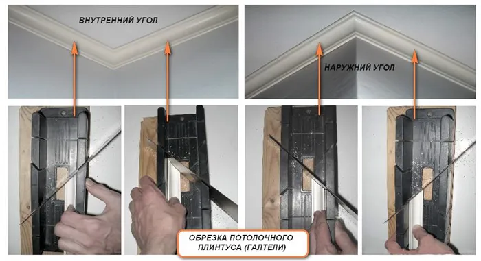 Обрезка накладной галтели