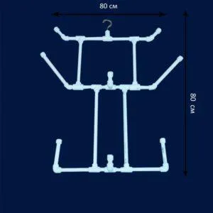 Вешалка из труб ПВХ своими руками: чертежи и фото