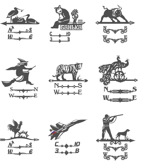 <span /></p>
<p>Большинство владельцев частных домов устанавливают именно декоративные флюгеры. Они выполняют, в основном, функцию украшения.</p>
<p> <img decoding=