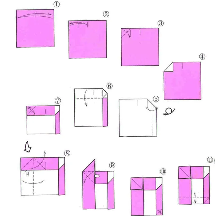 Оригами шкаф из бумаги