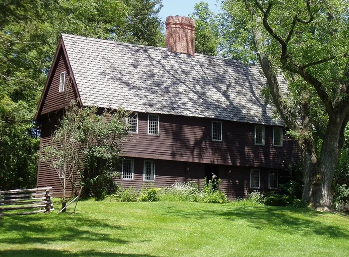 Parson Capen House, Topsfield, 1683 - каркасный дом может простоять более 300 лет