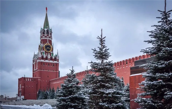 Голубые ели на Красной площади