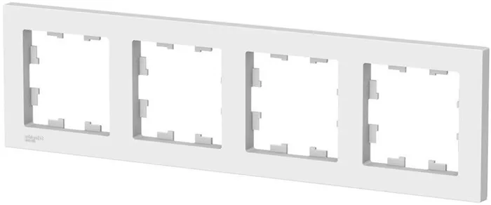 Рамка Schneider Electric AtlasDesign ATN000104 накладная. 4x ABS пластик белый