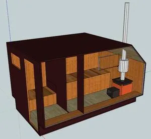 Вариант планировки автобани, схема