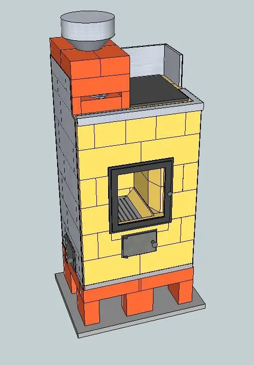 Кирпичная печь для дачи: маленькая печка из кирпича своими руками, небольшая, простая печка