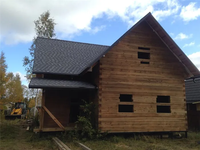 Реконструкция кровли в деревне Монаково